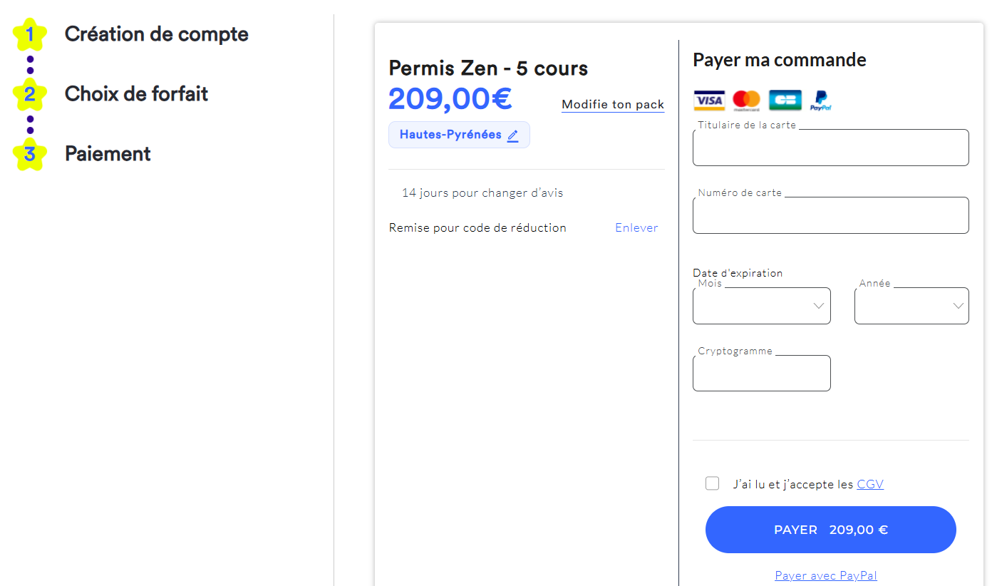 Prix Stych r&eacute;duit de 249&euro; &agrave; 209&euro; apr&egrave;s application du code promo