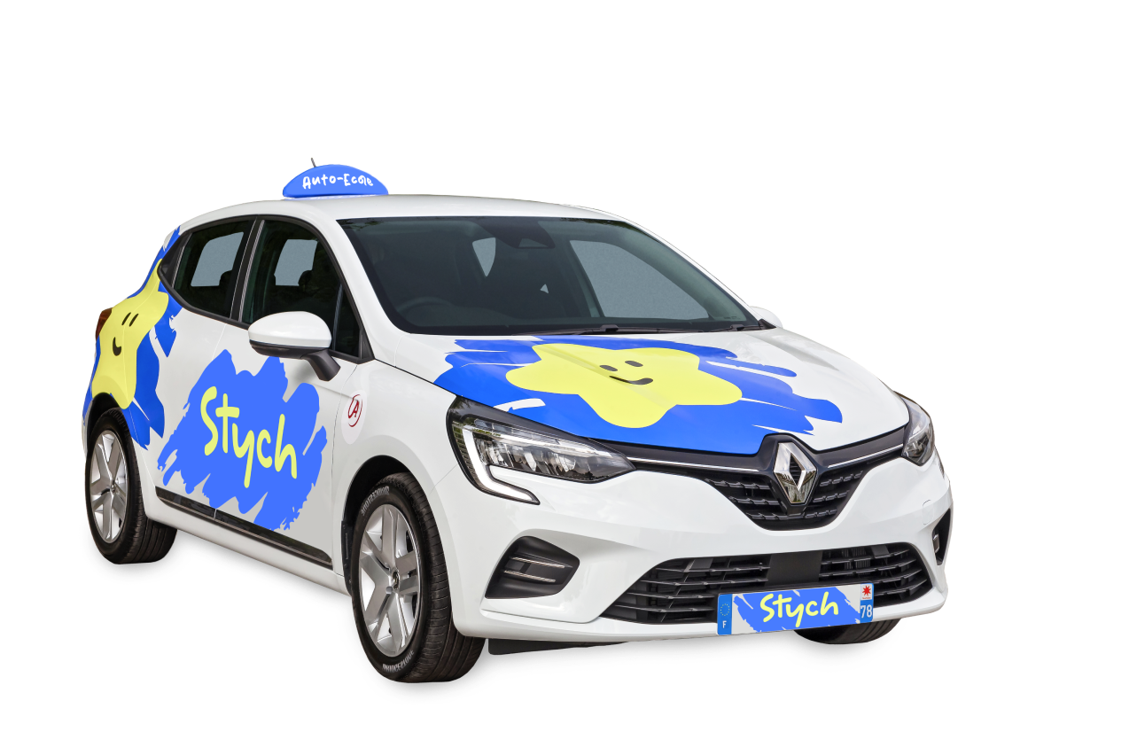 Voiture auto-école Stych pour passer le permis de conduire